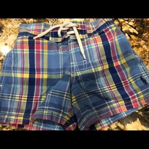 2T Polo Ralph Lauren Plaid Swim Shorts